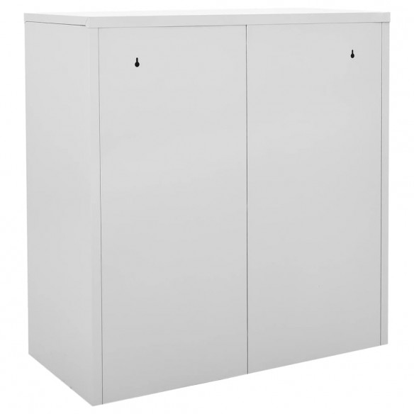 Armoire à casiers Gris clair et rouge 90x45x92,5 cm Acier