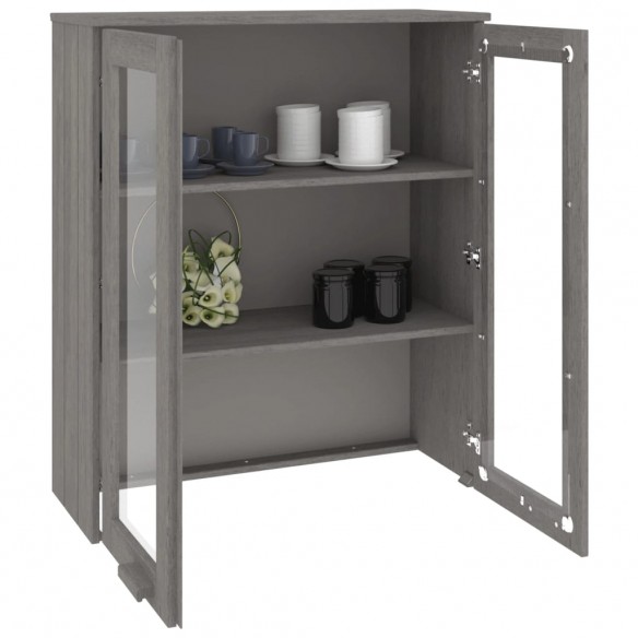 Dessus de buffet HAMAR Gris clair 85x35x100 cm Bois de pin