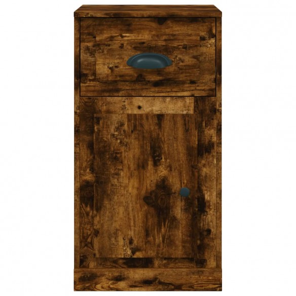 Armoire latérale avec tiroir chêne fumé 40x50x75 cm