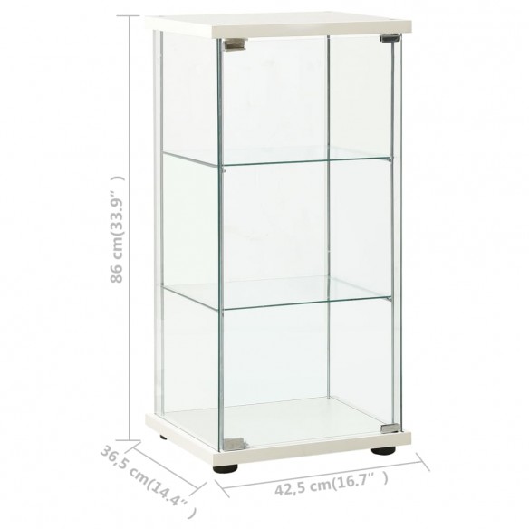 Armoire de rangement Verre trempé Blanc