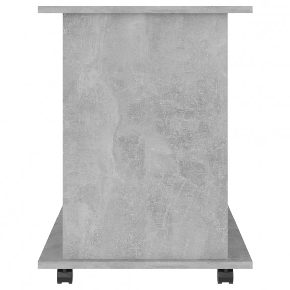 Armoire à roulettes Gris béton 60x45x60 cm Aggloméré