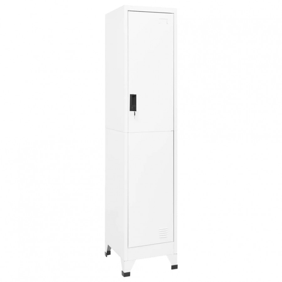 Armoire à casiers Blanc 38x45x180 cm Acier