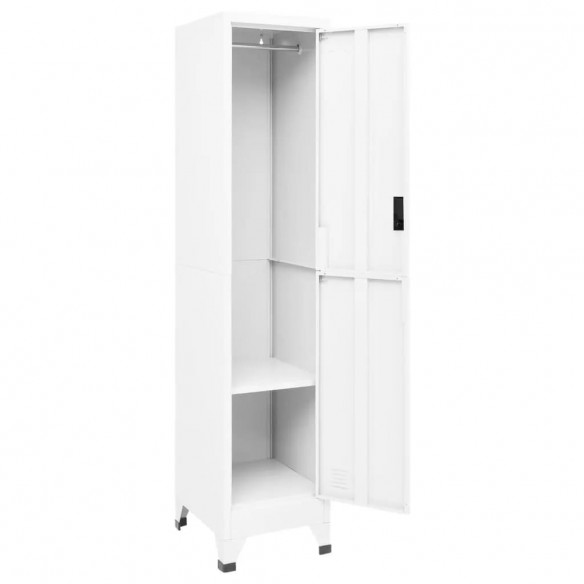 Armoire à casiers Blanc 38x45x180 cm Acier