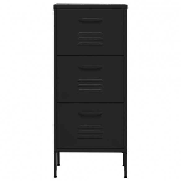 Armoire de rangement Noir 42,5x35x101,5 cm Acier