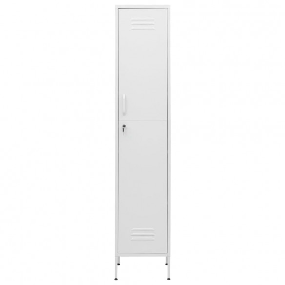 Armoire à casiers Blanc 35x46x180 cm Acier