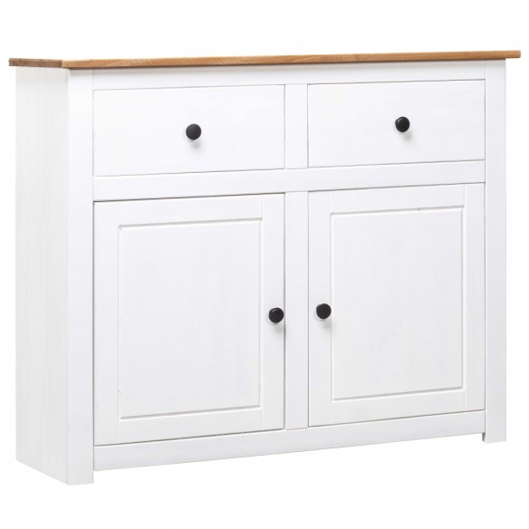 Buffet Blanc 93x40x80 cm Pin Gamme Panama