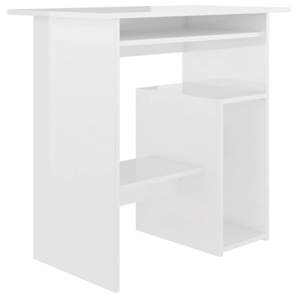 Bureau Blanc brillant 80 x 45 x 74 cm Aggloméré