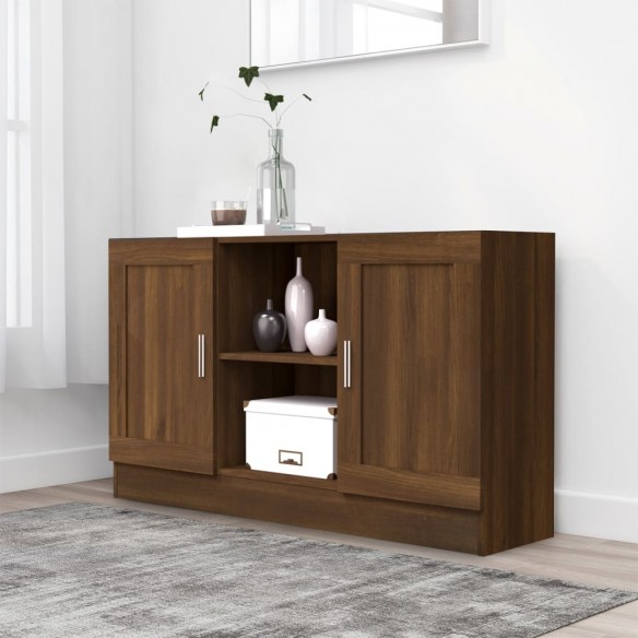 Buffet Chêne marron 120x30,5x70 cm Bois d'ingénierie