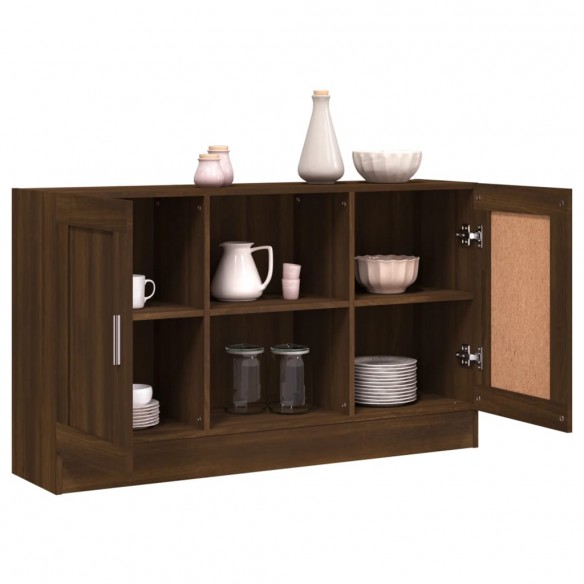 Buffet Chêne marron 120x30,5x70 cm Bois d'ingénierie