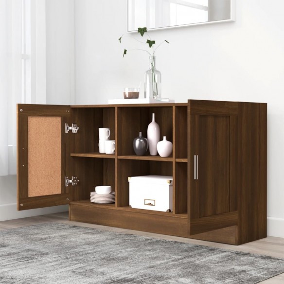 Buffet Chêne marron 120x30,5x70 cm Bois d'ingénierie