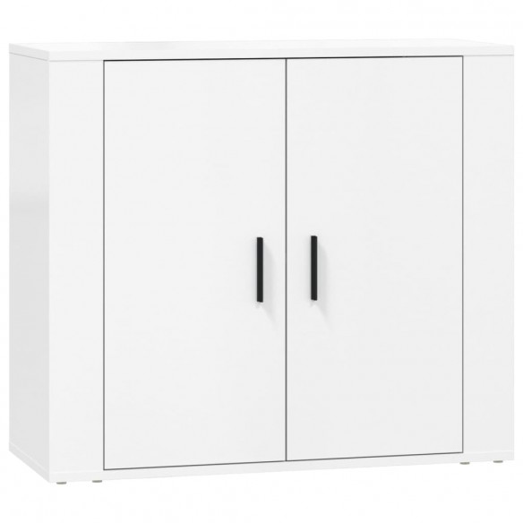 Buffets 3 pcs Blanc Bois d'ingénierie