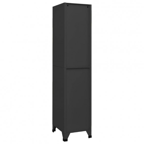 Armoire à casiers Anthracite 38x45x180 cm Acier