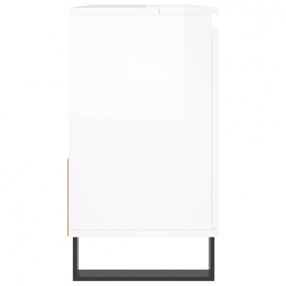 Armoire de salle de bain blanc brillant 65x33x60 cm