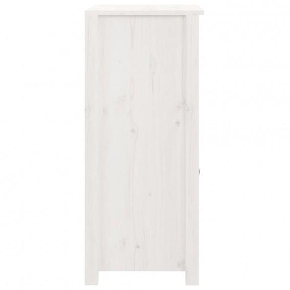 Buffet Blanc 40x35x80 cm Bois massif de pin