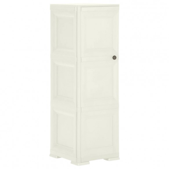 Armoire plastique 40x43x125 cm design bois glace à la vanille