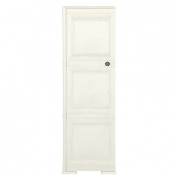 Armoire plastique 40x43x125 cm design bois glace à la vanille