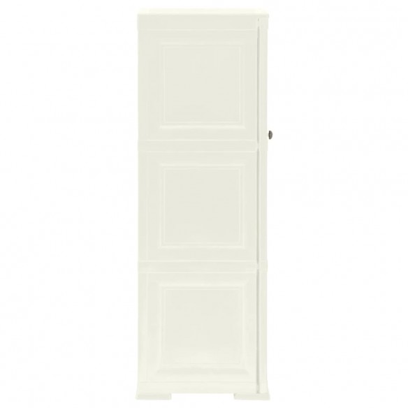 Armoire plastique 40x43x125 cm design bois glace à la vanille