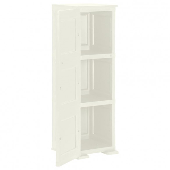 Armoire plastique 40x43x125 cm design bois glace à la vanille