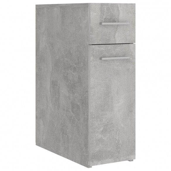 Armoire d'apothicaire Gris béton 20x45,5x60 cm Aggloméré