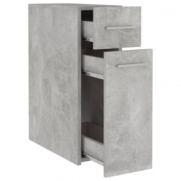 Armoire d'apothicaire Gris béton 20x45,5x60 cm Aggloméré