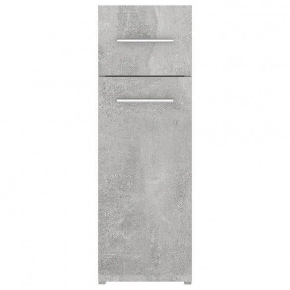 Armoire d'apothicaire Gris béton 20x45,5x60 cm Aggloméré