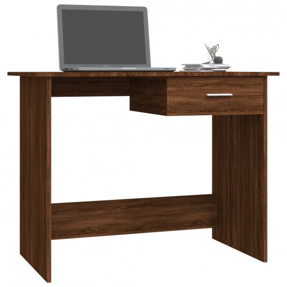 Bureau Chêne marron 100x50x76 cm Bois d'ingénierie