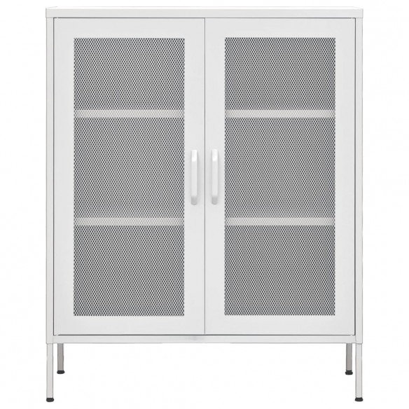 Armoire de rangement Blanc 80x35x101,5 cm Acier