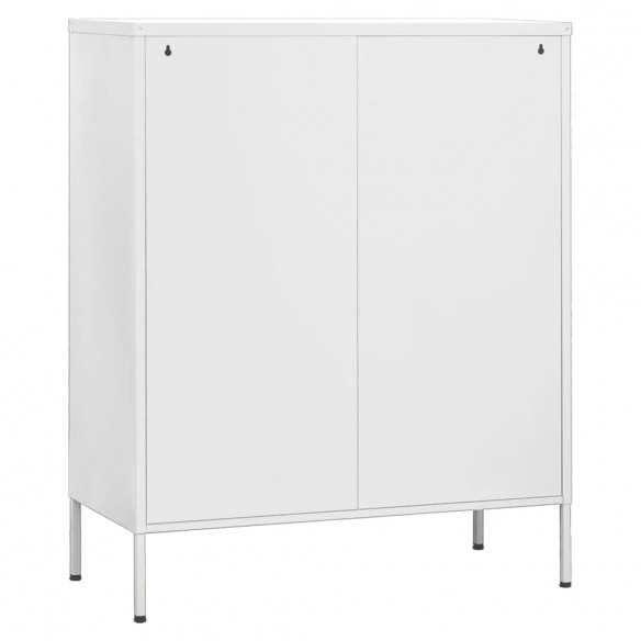 Armoire de rangement Blanc 80x35x101,5 cm Acier