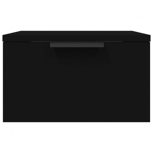 Tables de chevet murales 2 pcs noir 34x30x20 cm