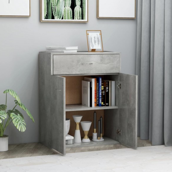 Buffet Gris béton 60 x 30 x 75 cm Aggloméré