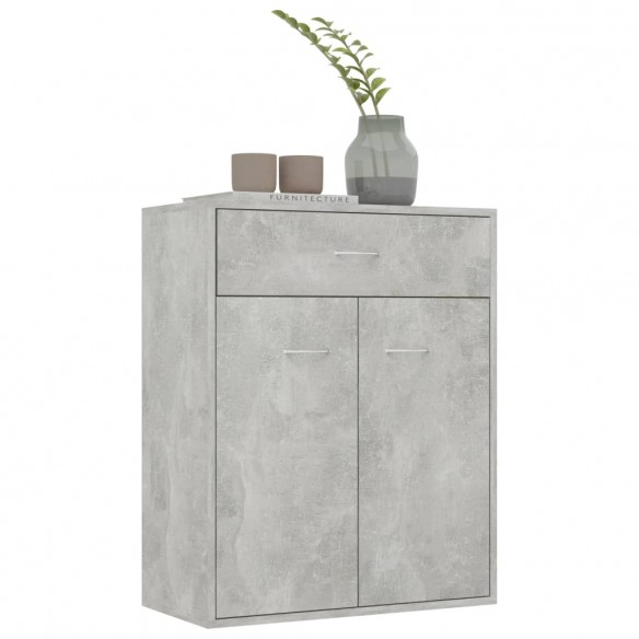 Buffet Gris béton 60 x 30 x 75 cm Aggloméré