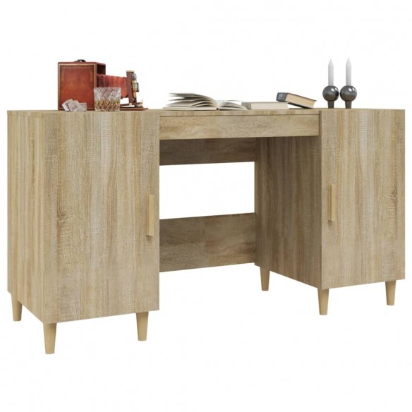 Bureau Chêne sonoma 140x50x75 cm Bois d'ingénierie