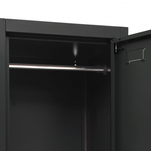 Armoire à casiers Anthracite 38x45x180 cm Acier