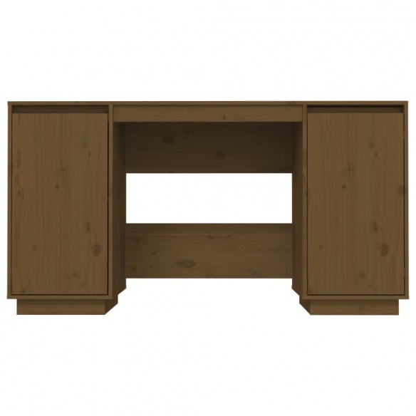 Bureau Marron miel 140x50x75 cm Bois massif de pin