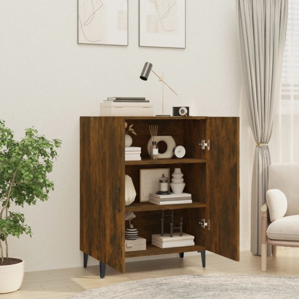 Buffet Chêne fumé 70x34x90 cm Bois d'ingénierie