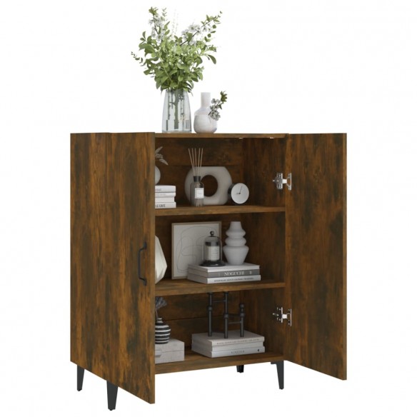 Buffet Chêne fumé 70x34x90 cm Bois d'ingénierie