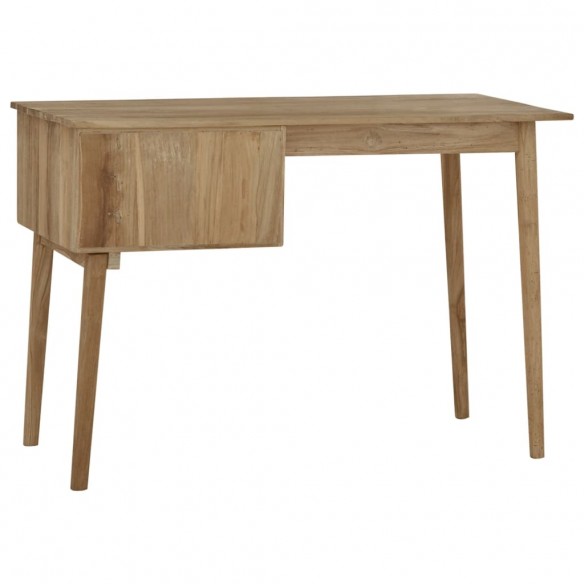 Bureau avec 2 tiroirs 110x52x75 cm Bois de teck solide