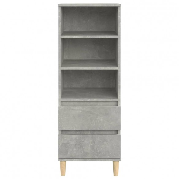 Buffet haut Gris béton 40x36x110 cm Bois d'ingénierie