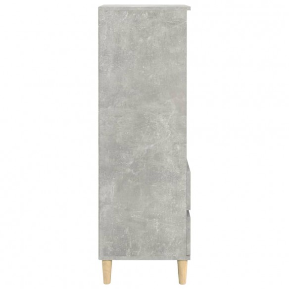 Buffet haut Gris béton 40x36x110 cm Bois d'ingénierie