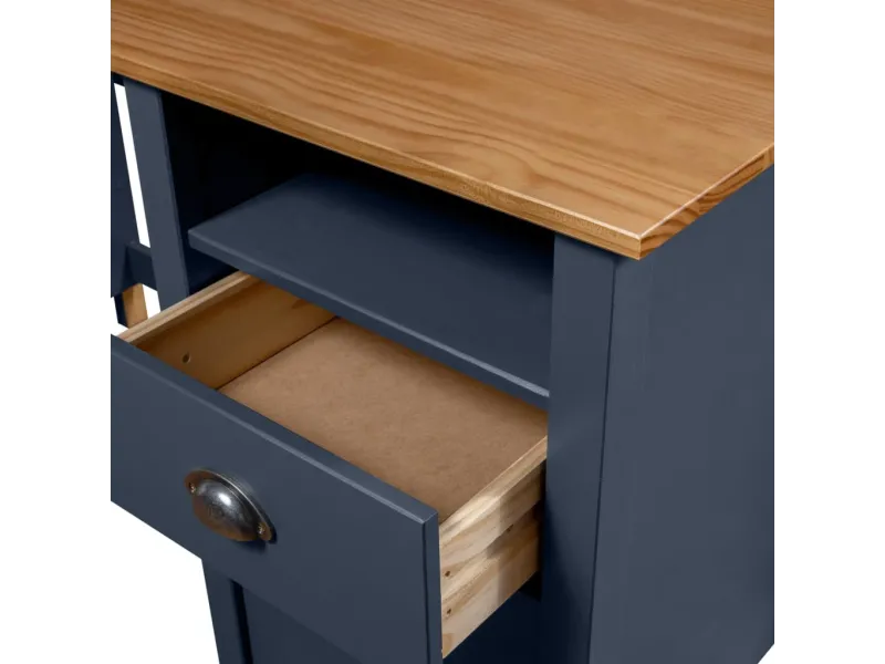 Bureau Hill Gris 150x50x74 cm Bois de pin solide