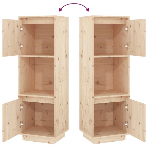 Buffet 38x35x117 cm Bois massif de pin