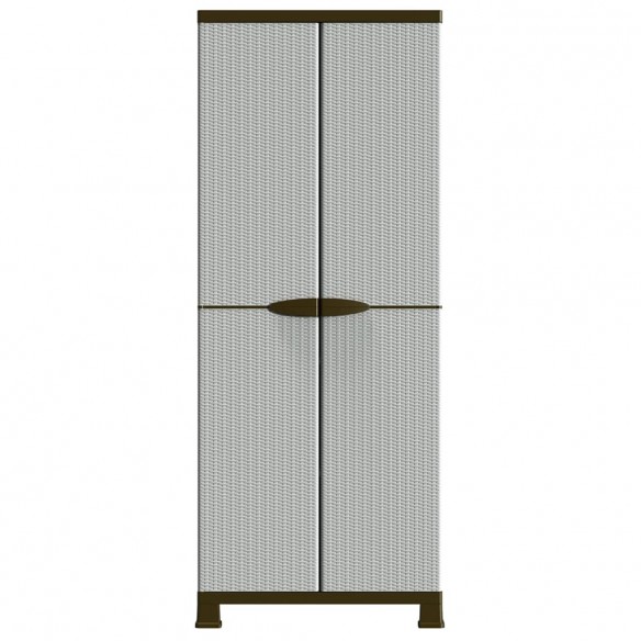 Armoire en plastique 68x39x171,5 cm Design de rotin