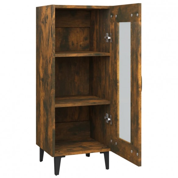 Buffet Chêne fumé 34,5x34x90 cm Bois d'ingénierie