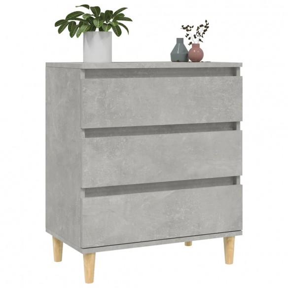 Buffet Gris béton 60x35x70 cm Bois d'ingénierie