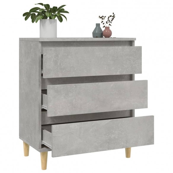 Buffet Gris béton 60x35x70 cm Bois d'ingénierie