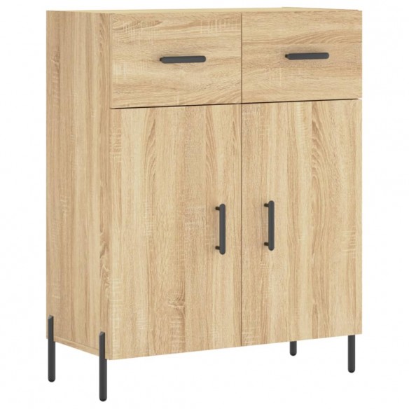 Buffet haut Chêne sonoma 69,5x34x180 cm Bois d'ingénierie