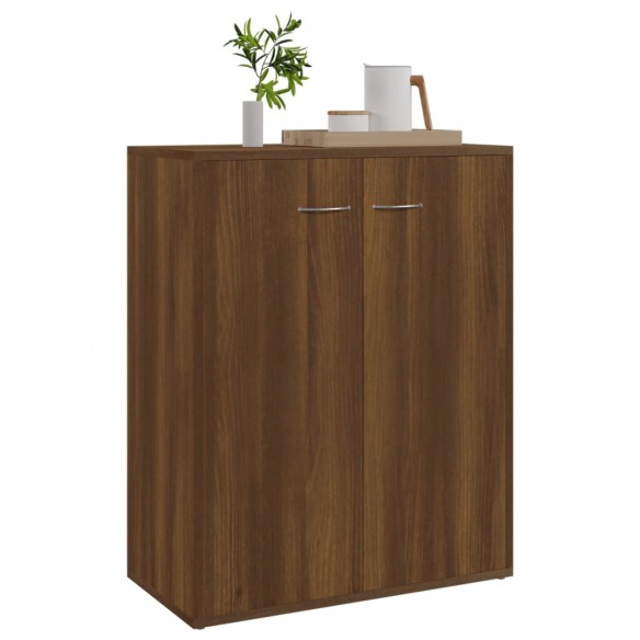 Buffet Chêne marron 60x30x75 cm Bois d'ingénierie