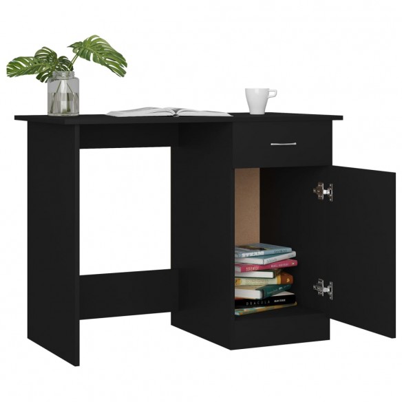 Bureau Noir 100 x 50 x 76 cm Aggloméré