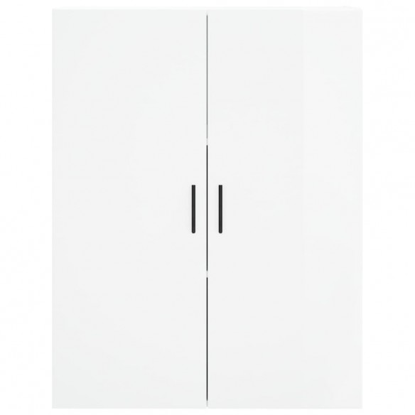 Armoires murales 2 pcs blanc brillant 69,5x34x90 cm