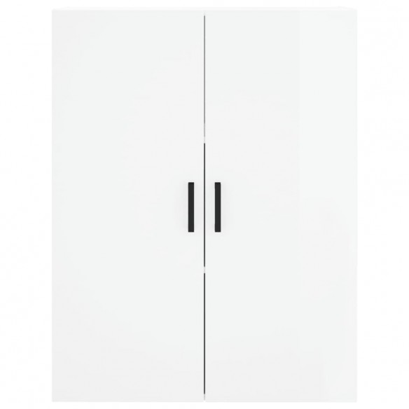 Armoires murales 2 pcs blanc brillant 69,5x34x90 cm